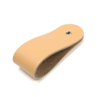 Ручка-кнопка CAPPIO, бежевая, кожаная Ручка-кнопка CAPPIO, бежевая, кожаная