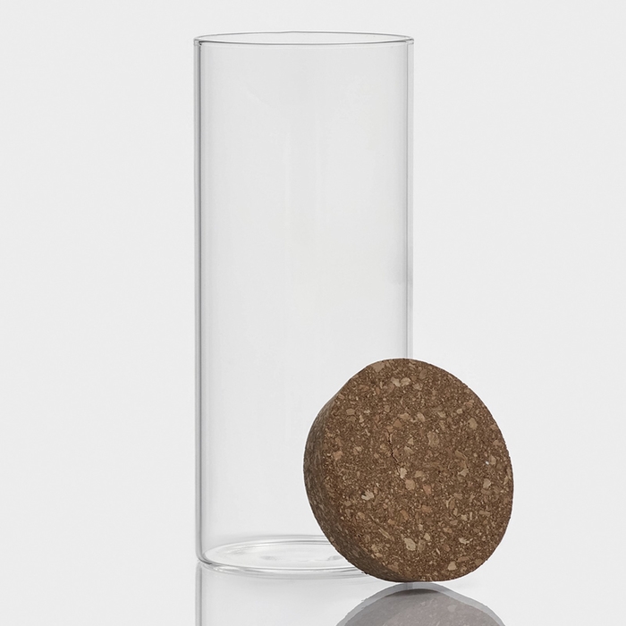 Банка стеклянная для хранения сыпучих продуктов &laquo;Классика&raquo;, 1 л, 8,5&times;21 см, с пробковой крышкой