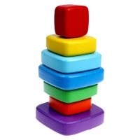 Пирамидка деревянная маленькая &laquo;Квадрат&raquo;