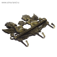 Ключница настенная &laquo;Гармонии и мира вашему дому&raquo;, ангелы, 9 х 6,9 см.