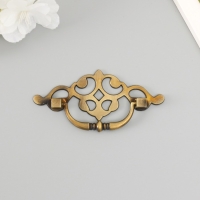 Ручка для шкатулки металл "Узорная" под медь 3,8х9,5 см Ручка для шкатулки металл "Узорная" под медь 3,8х9,5 см