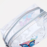 Косметичка на молнии, цвет серебряный Косметичка на молнии, цвет серебряный