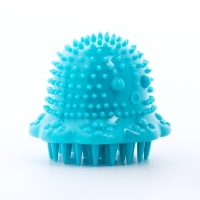 Игрушка массажная для собак "Осьминог" 10 см, ТПР, синяя