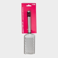 Тёрка для сыра мелкая Доляна Fargo, 23,5&times;5&times;2 см, с ручкой, цвет серебристый