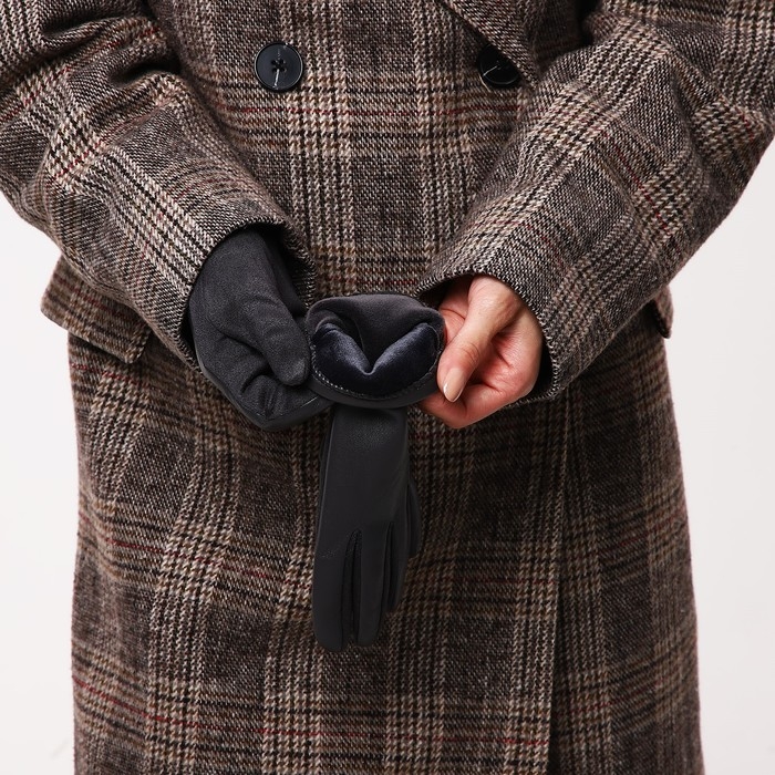 Перчатки женские, безразмерные, без утеплителя, цвет серый Перчатки женские, безразмерные, без утеплителя, цвет серый