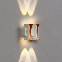 Светильник фасадный &laquo;Элегант&raquo;, FSD-043, 4 Вт, 3000К, 2 луча, IP65, 220 В, пластик, белый