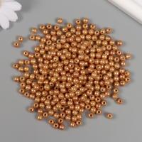 Набор бусин "Жемчуг" d 6 мм, 250 гр, тёмно-бежевый Набор бусин "Жемчуг" d 6 мм, 250 гр, тёмно-бежевый