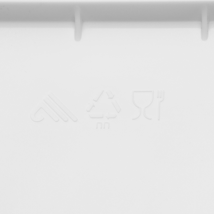 Ёмкость для муки и сахара, 25 л, с декором, цвет белый