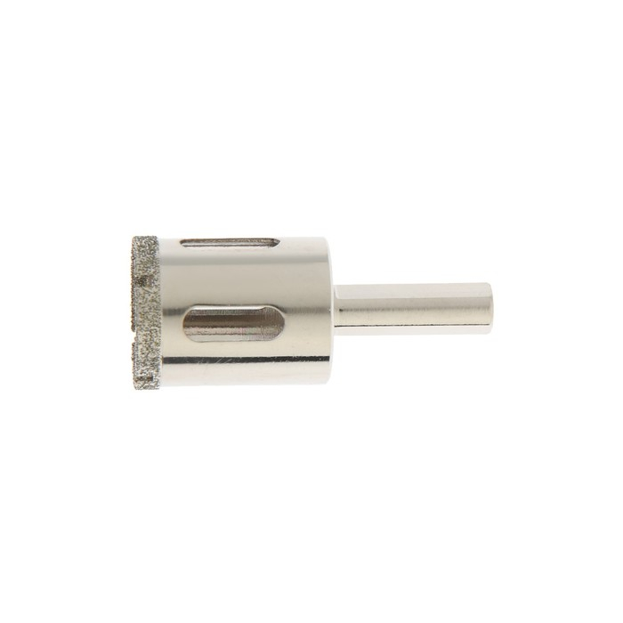 Сверло алмазное по стеклу и керамике ТУНДРА, трехгранный хвостовик, 28 х 65 мм Сверло алмазное по стеклу и керамике ТУНДРА, трехгранный хвостовик, 28 х 65 мм