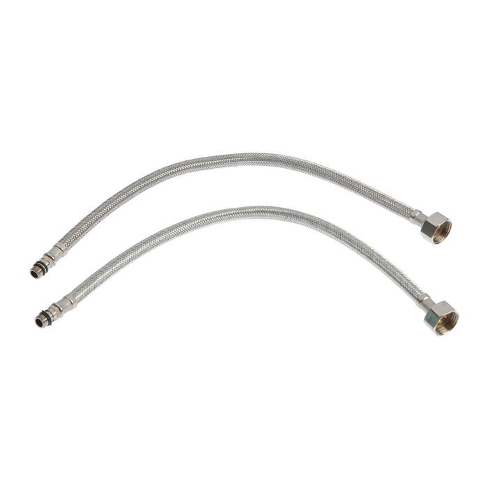 Смеситель для кухни Accoona A4882K-1, двухвентильный, с гибким изливом, голубой