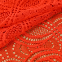 Кружевная эластичная ткань, 180 мм &times; 2,7 &plusmn; 0,5 м, цвет красный