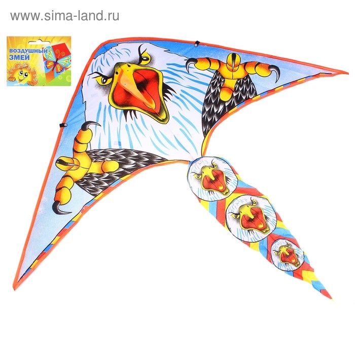Воздушный змей &laquo;Орёл&raquo;, большие лапы, с леской