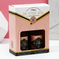 Новогодний подарочный набор косметики «Ты лучше всех!», гель для душа и шампунь для волос во флаконах шампанское, 2 х 250 мл, Новый Год Новогодний подарочный набор косметики «Ты лучше всех!», гель для душа и шампунь для волос во флаконах шампанское, 2 х 250 мл, Новый Год