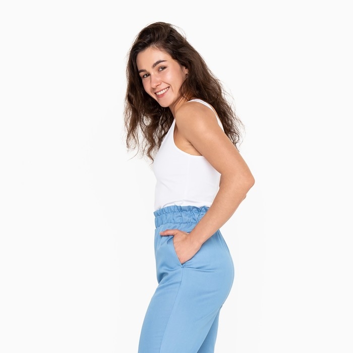 Брюки женские, цвет синий джинс, размер 46 Брюки женские, цвет синий джинс, размер 46