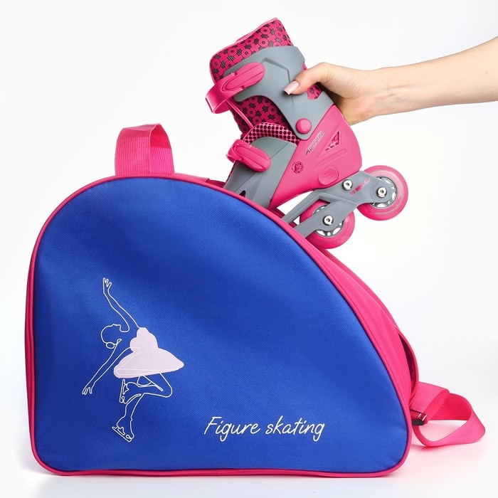Сумка для роликовых коньков &laquo;FIGURE SKATING&raquo;, 40х32х20 см, синий цвет