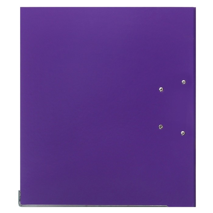 Папка-регистратор А4, 50 мм, Calligrata, ПВХ, тиснение "лен", металлическая окантовка, карман на корешок, собранная, фиолетовая, микс