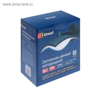 Светильник светодиодный архитектурный Uniel, 8 Вт, 4000 К, IP54, черный Светильник светодиодный архитектурный Uniel, 8 Вт, 4000 К, IP54, черный