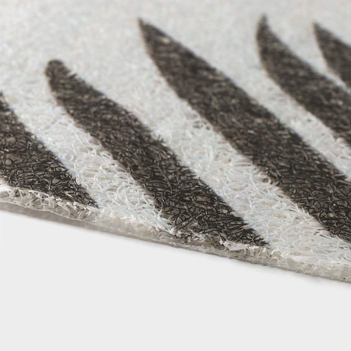 Коврик придверный Доляна Welcome home, 38&times;58 см, цвет серый