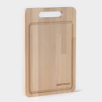 Доска разделочная Доляна &laquo;Фигурная ручка&raquo;, 29&times;19&times;1,5 см, берёза