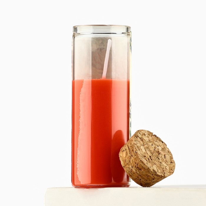 Свеча новогодняя &laquo;Сказочных моментов&raquo;, на Новый год, аромат вишня, 9 х 3,5 см