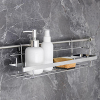 Полка на рейлинг Доляна, 38&times;9&times;11,2 см, цвет хромированный