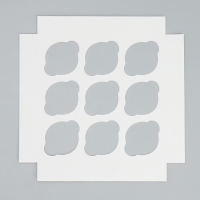 Коробка складная на 9 капкейков с окном &laquo;Зима подарит чудеса!&raquo;, 25 х 25 х 10 см, Новый год