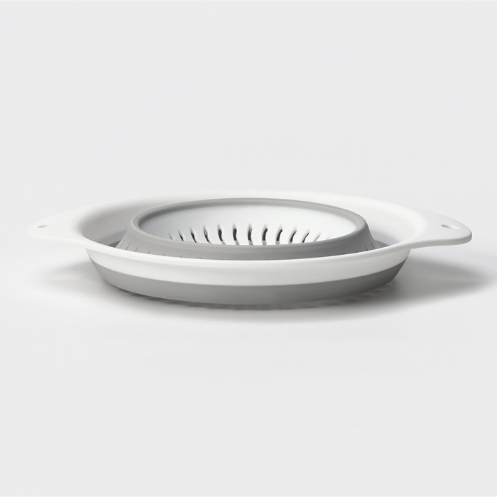 Дуршлаг складной &laquo;Флекс&raquo;, 2,2 л, 29,5&times;24&times;10,5 см, цвет смоки