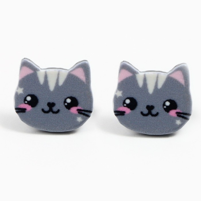 Серьги &laquo;Кошечки&raquo;, 2 х 1,5 см