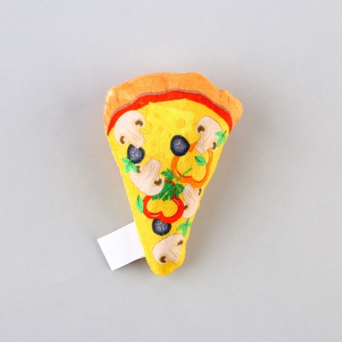 Игрушка для кошек с мятой &laquo;Пицца&raquo; из текстиля, 8,7х6,9 см
