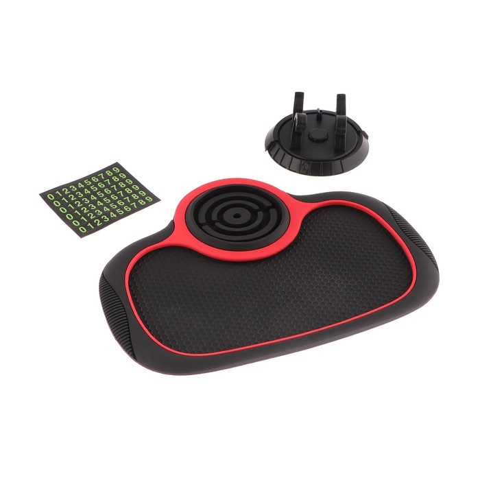 Коврик противоскользящий с подставкой для телефона, 19&times;24 см