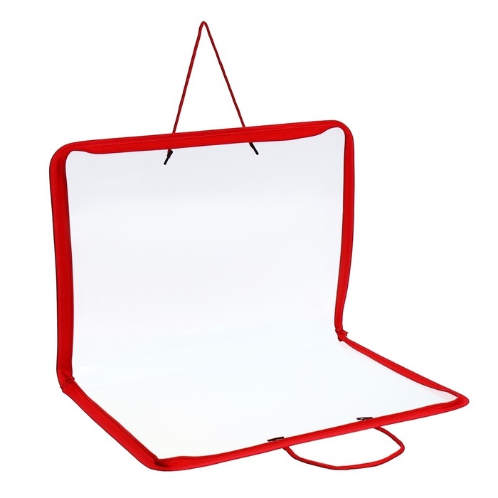 Папка для чертежей и рисунков А3, 460 х 320 х 25 мм, с ручками, пластиковая, молния вокруг, Папка для чертежей и рисунков А3, 460 х 320 х 25 мм, с ручками, пластиковая, молния вокруг, "Офис"