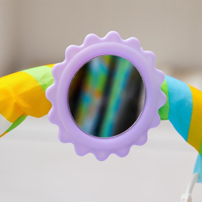 Коврик развивающий с дугой &laquo;Морские истории&raquo;, пианино, зеркало, р-р 73х45х0,5 см.