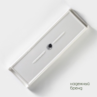 Блюдо для подачи фарфоровое с вставкой из бамбука BellaTenero, 29,5&times;9&times;2,3 см