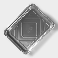 Формы для выпечки и запекания Доляна, набор 2 шт., 1.04 л, 22.5&times;18&times;4.5 см, фольга, серебристые