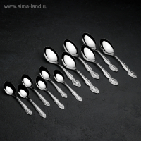 Набор столовых приборов &laquo;Славянка&raquo;, 24 предмета, декоративная коробка, цвет серебряный