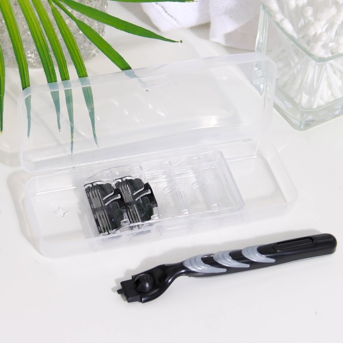 Станок бритвенный + 2 сменных кассеты лезвий, подходит для gillette mach 3 Станок бритвенный + 2 сменных кассеты лезвий, подходит для gillette mach 3