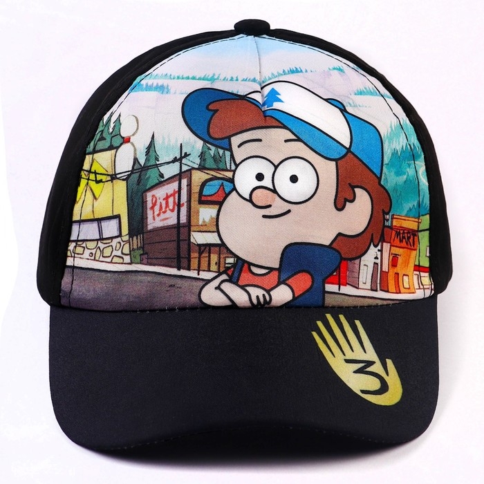 Кепка детская, размер 52-56, Гравити Фолз Кепка детская, размер 52-56, Гравити Фолз