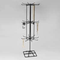 Вертушка, 3 яруса по 8 крючков, 20&times;20&times;61, цвет чёрный