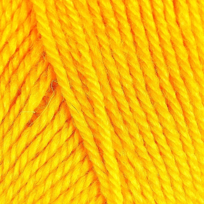 Пряжа Пряжа "Бамбино" 35% шерсть меринос, 65% акрил 150м/50гр (104, желтый)