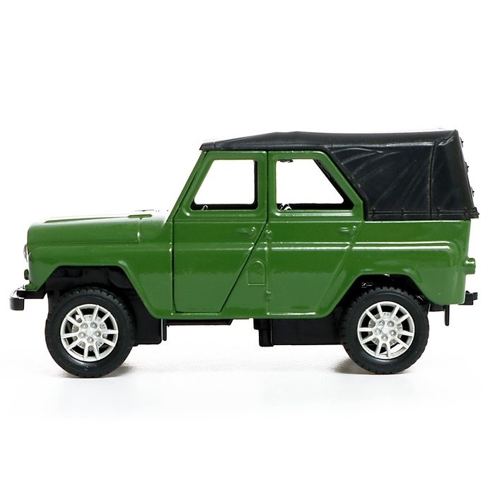 Машина металлическая &laquo;УАЗ Hunter&raquo;, инерция, 1:32, свет и звук, цвет зелёный