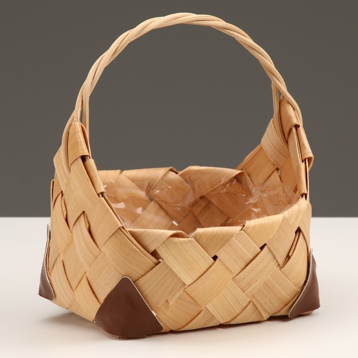 Корзина плетеная), 16 x 12,5 x 7 x 11,5/16,5 см, секвойя Корзина плетеная), 16 x 12,5 x 7 x 11,5/16,5 см, секвойя