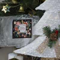 Светодиодная фигура «Ёлка» 40 × 50 × 10 см, металл, текстиль, 220 В, свечение тёплое белое Светодиодная фигура «Ёлка» 40 × 50 × 10 см, металл, текстиль, 220 В, свечение тёплое белое