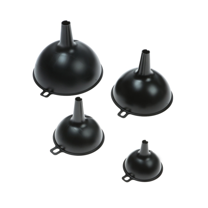 Набор воронок Oktan, 4 шт, 115, 95, 75 и 55 мм, черный