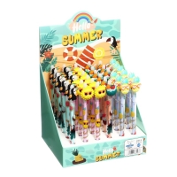 Ручка гелевая-прикол "Лето", МИКС