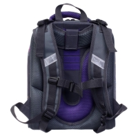 Рюкзак каркасный школьный 38 х 30 х 16 см, эргономичная спинка, Stavia "Совушка", серый