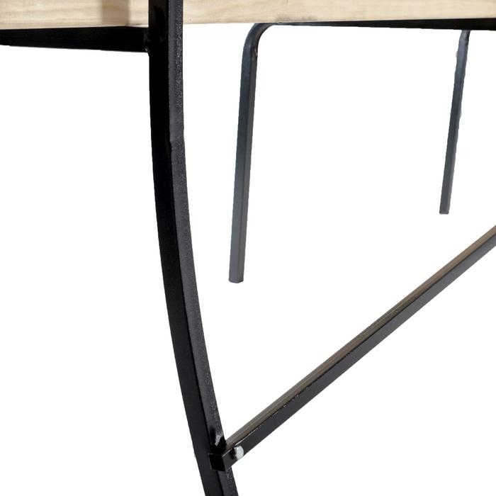 Уличная скамейка из сосны со спинкой Уличная скамейка из сосны со спинкой "LAKSI", дерево, металл, 36х180х82см, нагрузка 200кг