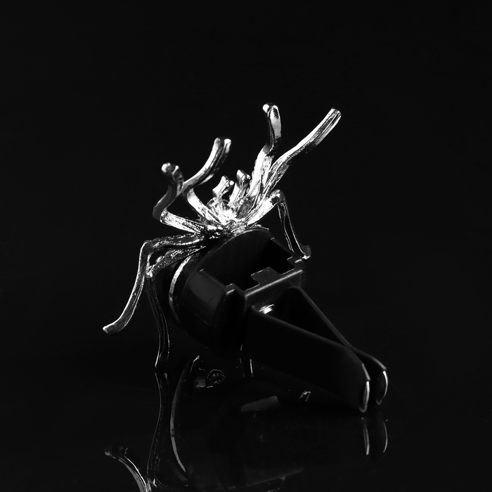 Украшение в дефлектор автомобиля, Паук, черный