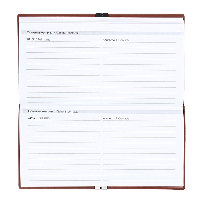 Еженедельник датир 2025г 175х95мм мягк обл иск кож 64л ESCALADA, бл тис, бл 70 г/м&sup2;,кор-ый