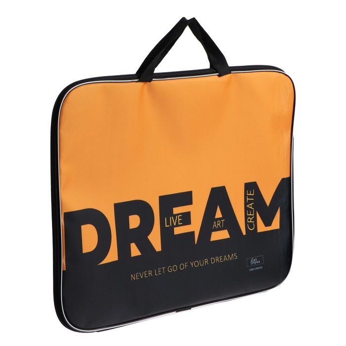 Папка для чертежей и рисунков А3, 470 х 350 х 20 мм, с ручками, текстильная, Calligrata Dream Папка для чертежей и рисунков А3, 470 х 350 х 20 мм, с ручками, текстильная, Calligrata Dream