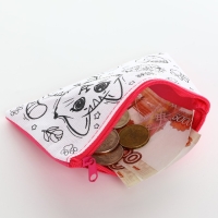 Кошелёк прямоугольный текстильный "Котёнок", 12*8 см Кошелёк прямоугольный текстильный "Котёнок", 12*8 см